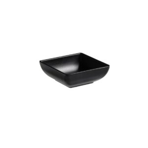 Finger food posodica iz melamina, crna 75 x 75 x 27 mm, 1 kos