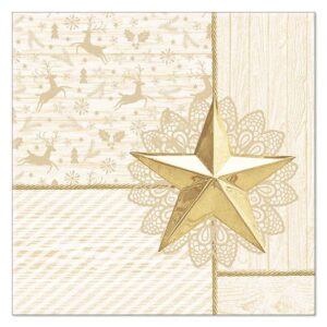 Salvete 40x40/50 svečane ROYAL RISING STAR zlatne