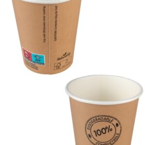 BIO čaša karton, 200ml, 8cm