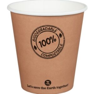 BIO čaša karton 250ml, 9cm, 50/1