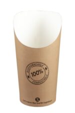 BIO kutije za pomfrit, karton, 13.7cm,