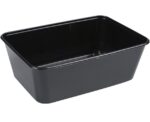 PP posude tvrde crne za topla jela pravokutne 1000ml 17,5x12x7,5cm 50 kom