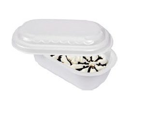 Stiropor posuda bijela 1500ml + poklopac