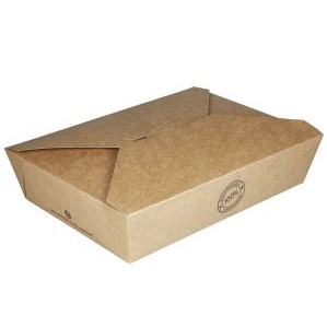 Kartonska ambalaža LUNCH BOX smeđa 1 kom