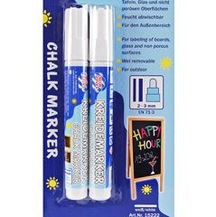 Flomaster - marker kredom BIJELI 2-3 mm 2 kom