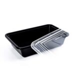 PP posude crne 1000 ml menu box za TOPLA JELA
