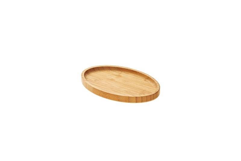S0123 Pladanj za posluživanje DRVENI OVALNI od bambusa 28,5x21,5x2cm