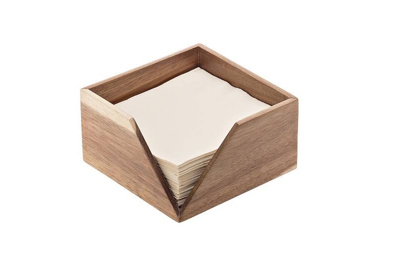 S5040 Držač za salvete akacija cm 18,6x18,6x10 1 kom
