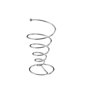 Kromirani metalni stalak za kornete fi 7 cm, visina 14,5 cm
