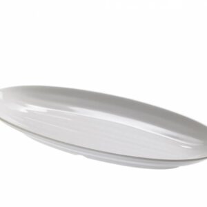 Pladanj od melamina bijeli ovalni 49,5x23x5cm 1 kom