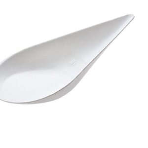 Fingerfood posudica KAPLJICA šećerna trska bijela 10x5cm 100 kom