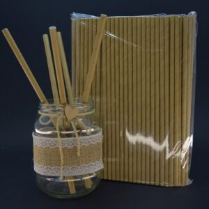 Papirnate slamke kraft 25cm, fi 8mm 100 kom