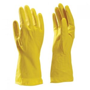 Latex rukavice za kućanstvo žute 1/1 S 60/1
