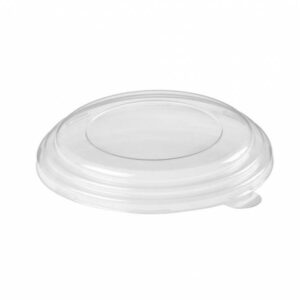 RPET poklopac za kartonske posude BOWL crne fi 19 cm 1300 ml 24/1 360/1 art H0762 za salatu