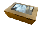 Papirnata kutija za hranu s prozorom 100x150x45 mm