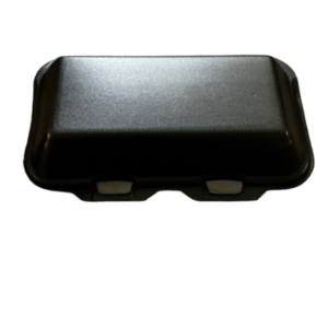 Stiroporna menü kutija HP10, crna, 240 × 155 × 70 mm, za ribu, 125 kom