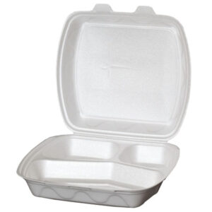 Menu box AMBALAŽA stiropor 3dijelni/50 240x210x70mm 50 komada u paketu