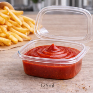 Posuda za umak s poklopcem 125ml,50kom