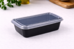 PP posude crne 1000 ml menu box za TOPLA JELA, 50 kom