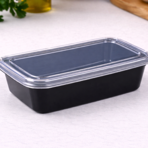 PP posude crne 1000 ml menu box za TOPLA JELA, 50 kom