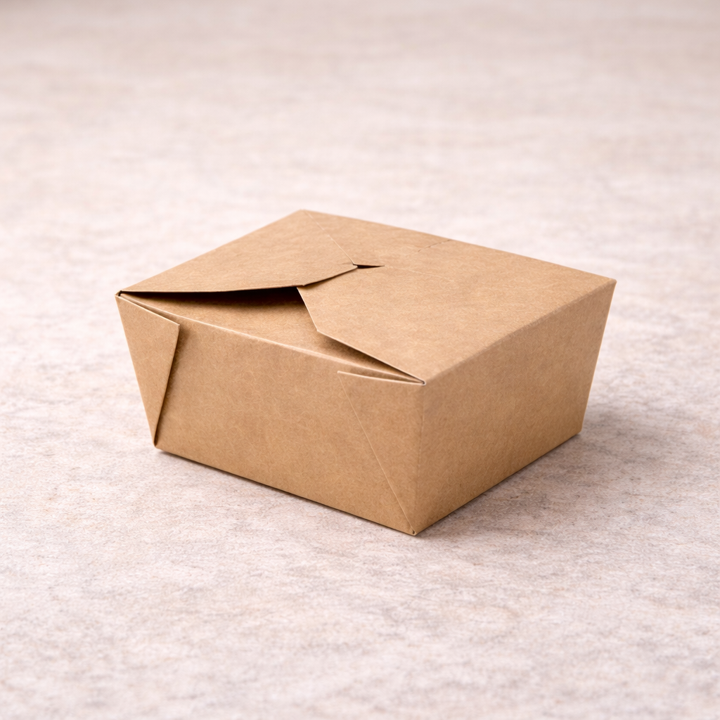 2d927a9b-8e5d-403f-8a86-62055a0a32ce (1) Papirnate posude LUNCH BOX smeđa M 140x100x50 mm, 50 kom