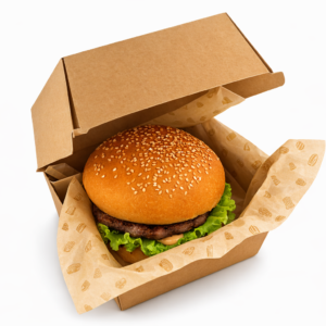 Kartonska ambalaža MALI BURGER BOX smeđa ,150 kom