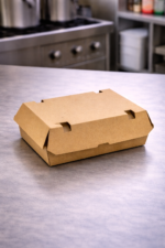 Kartonsko pakiranje VELIKA KUTIJA ZA BURGER+pomfrit smeđa 12,5x20,5x9,5cm, 50 kom