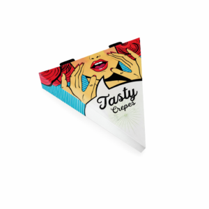 Karton za pizzu TASTY TROKUTASTI , 25x25x4 cm, 1 kom