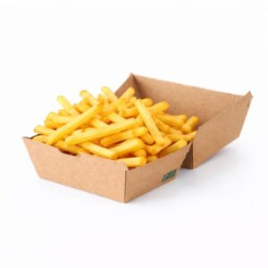 Kartonska ambalaža za hamburger pomfrit 10,5x10,5x8,5 cm,50 kom