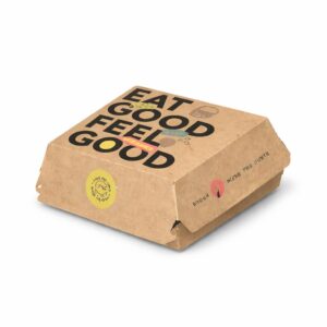 Kartonska ambalaža za burger 13x13x7,5,100 kom