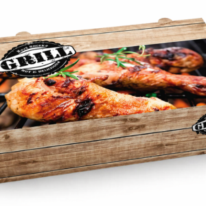 Kartonska ambalaža s metaliziranim PET premazom 29x17,4x8 cm GRILLHOUSE, 1 kom