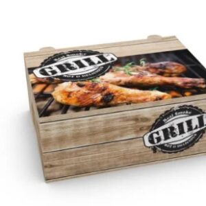 Kartonska ambalaža s metaliziranim PET premazom 19x14,5x8 cm GRILLHOUSE, 1 kom