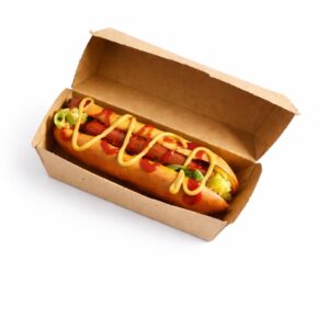 Kartonska ambalaža HOT DOG 21x7x7,5 cm,50kom