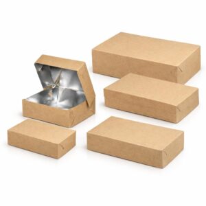 Kraft ambalaža za pekarske proizvode, s metaliziranim PET premazom 13x10x8 cm,196 kom