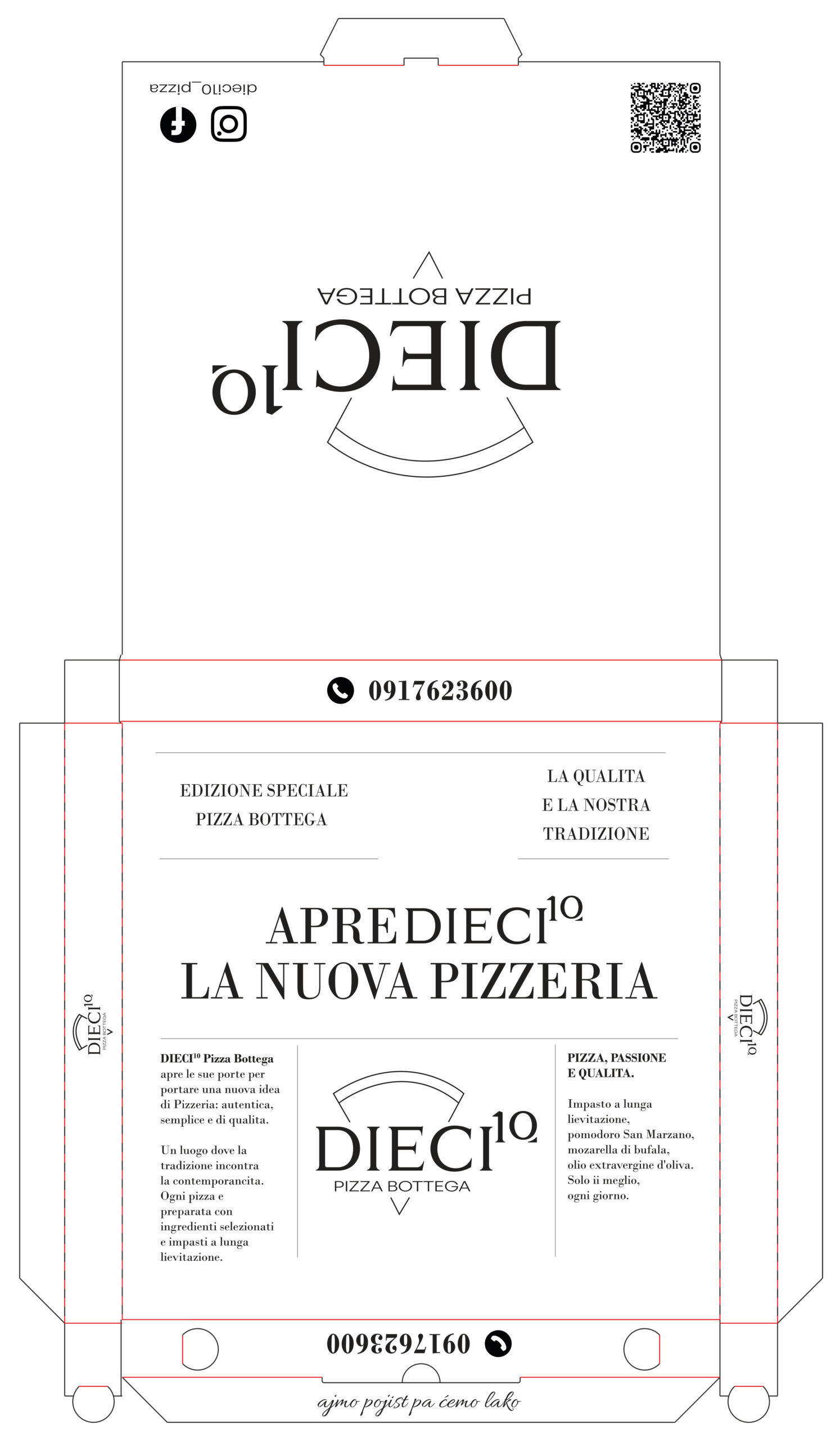 karton_pizza_dieci Karton za pizzu 32x32 cm PRINT DIECI, 100 kom