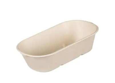 Posude za hranu od šećerne trske ovalna 23,5x13,2x4,5 cm 850 ml, 50 kom
