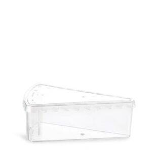 PS posuda za 1 kolač + poklopac trokutasta 12x8 x4,2 cm, 10 kom