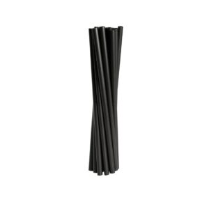 Slamke, PP, za višekratnu uporabu, crne, Ø7mm, 15cm, 500 kom