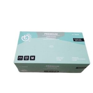 Rukavice PREMIUM latex nepudrane bijele M, 100 kom